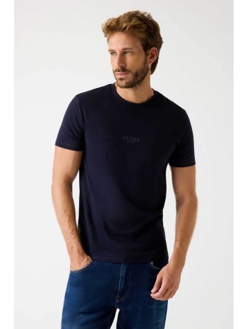 guess ανδρικό t-shirt με κεντημένο λογότυπο slim fit 