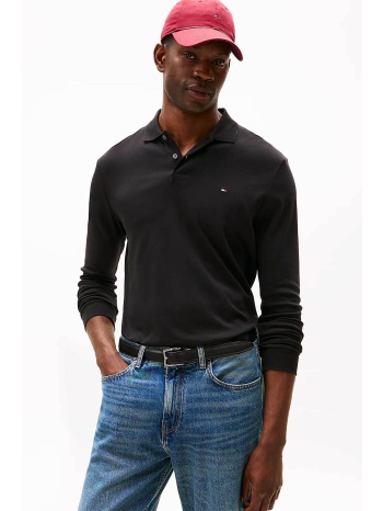 tommy hilfiger ανδρική μπλούζα πόλο με κεντημένο logo flag