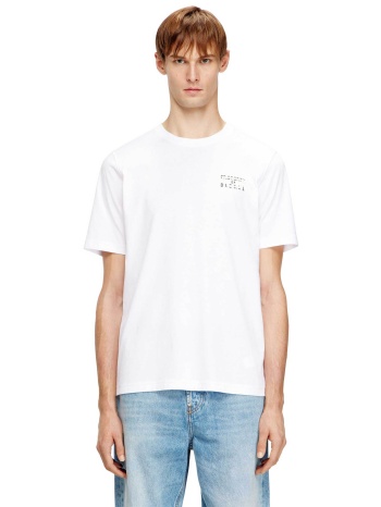 diesel ανδρικό t-shirt με λογότυπο και lettering regular