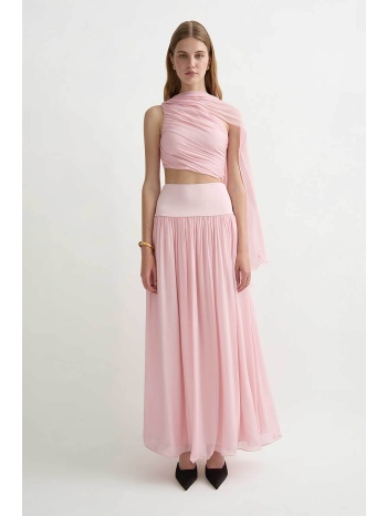 posse γυναικεία maxi φούστα `solene` - ps1777-mau ροζ