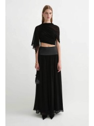 posse γυναικεία maxi φούστα `solene` - ps1777-blk μαύρο