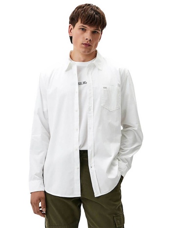 guess ανδρικό πουκάμισο μονόχρωμο slim fit - m4yh35wgcf1
