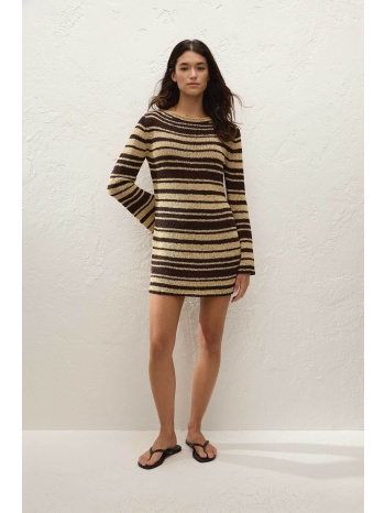 faithful the brand γυναικείο mini φόρεμα πλεκτό `micah