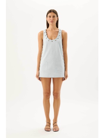 roame γυναικείο mini φόρεμα `benita` - r26d269 γαλάζιο