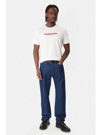 calvin klein ανδρικό t-shirt με logo print regular fit 