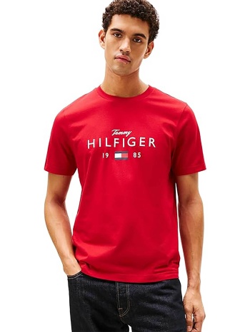 tommy hilfiger ανδρικό t-shirt με logo print regular fit 