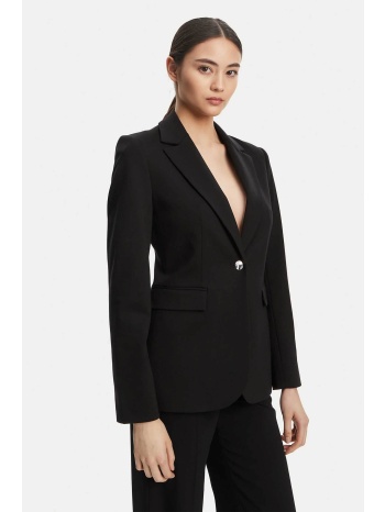 calvin klein γυναικείο σακάκι slim fit - lv044b491g μαύρο