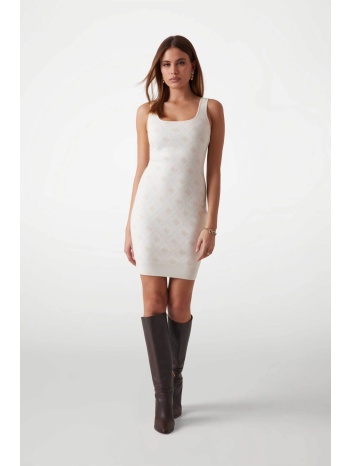 guess γυναικείο mini αμάνικο φόρεμα με all-over print 