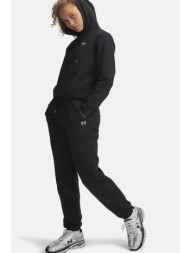 under armour γυναικείο παντελόνι φόρμας με λογότυπο loose fit `ua sport terry` - 6011020 μαύρο