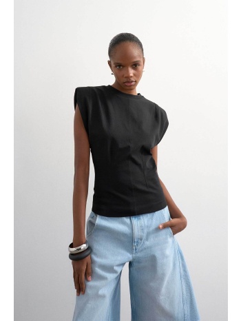 topshop γυναικεία μπλούζα με έντονους ώμους `julla` 