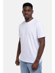calvin klein jeans ανδρικό t-shirt μονόχρωμο με λογότυπο regular fit - lv04rd254g λευκό
