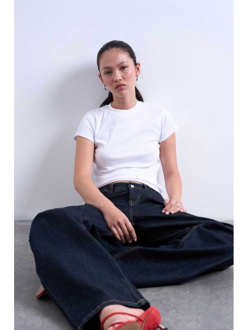 topshop γυναικείο t-shirt μονόχρωμο `tseveryday` - 31000138