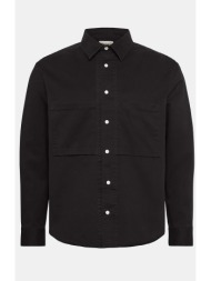 calvin klein jeans ανδρικό overshirt με τσέπες regular fit - lv04re111g μαύρο