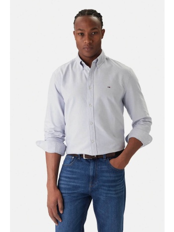 tommy jeans ανδρικό πουκάμισο με λογότυπο regular fit 