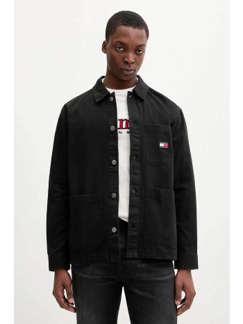 tommy jeans ανδρικό πουκάμισο με λογότυπο regular fit 