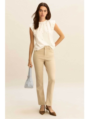 emme by marella γυναικείο τοπ αμάνικο με στρας `emmutopia`