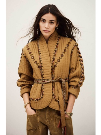 ba&sh γυναικείο jacket με κεντήματα έθνικ `cocoon` 