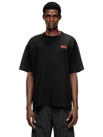 diesel ανδρικό t-shirt με λογότυπο relaxed fit