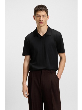 hugo boss ανδρική μπλούζα πόλο μονόχρωμη slim fit `dimers`