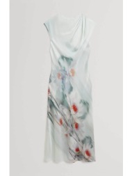 ted baker γυναικείο midi αμάνικο φόρεμα με floral print `shayyla` - 283530 πράσινο aqua