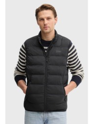 guess ανδρικό αμάνικο μπουφάν με λογότυπο regular fit - m6rn25wj242 μαύρο