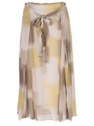 armani exchange γυναικεία midi φούστα με all-over print regular fit - xw002277af21554 μπεζ