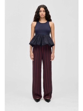 stine goya γυναικείο παντελόνι με ριγέ print 