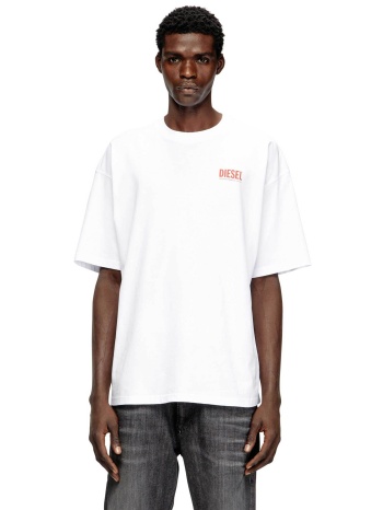 diesel ανδρικό t-shirt με λογότυπο relaxed fit