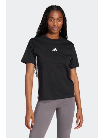 adidas γυναικείο t-shirt με λογότυπο regular fit `3-stripes