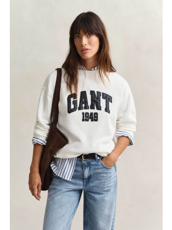 gant γυναικεία μπλούζα φούτερ με contrast graphic logo