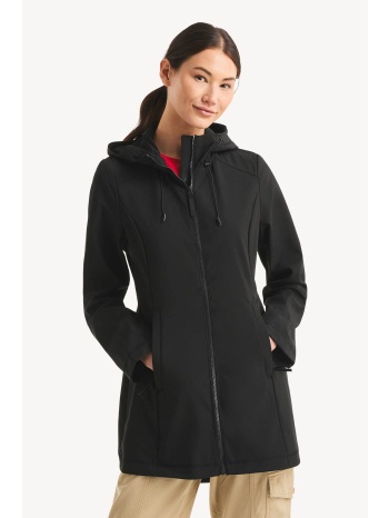 nautica γυναικείο αδιάβροχο μπουφάν με κουκούλα classic fit