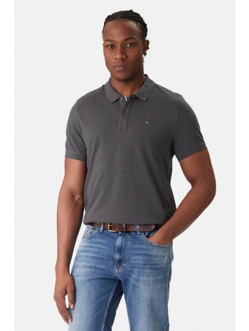 tommy jeans ανδρική μπλούζα πόλο μονόχρωμη slim fit 