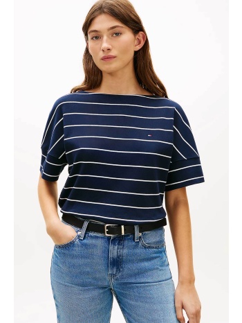 tommy hilfiger γυναικείο t-shirt με ριγέ σχέδιο και