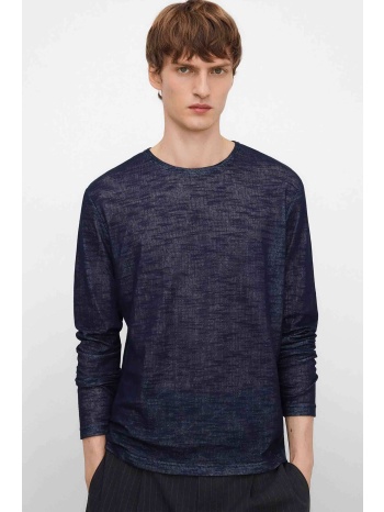 adolfo domínguez ανδρική μπλούζα μακρυμάνικη μονόχρωμη 