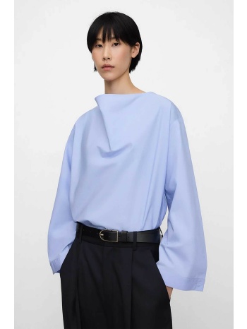 adolfo domínguez γυναικεία μπλούζα μονόχρωμη ντραπέ 