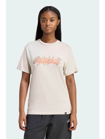 adidas γυναικείο t-shirt με λογότυπο classic fit `animal