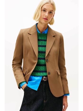tommy hilfiger γυναικείο σακάκι μονόχρωμο regular fit 