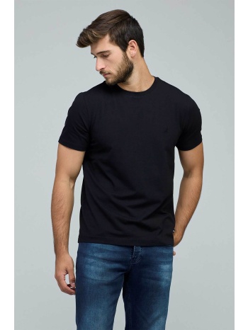 nautica ανδρικό t-shirt με κεντημένο λογότυπο classic fit 