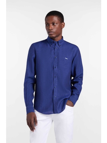 harmont & blaine ανδρικό λινό πουκάμισο button down με
