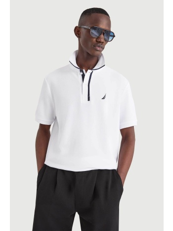 nautica ανδρική μπλούζα πόλο πικέ με κεντημένο λογότυπο