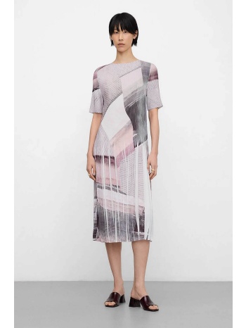 adolfo domínguez γυναικείο midi φόρεμα με all-over print 