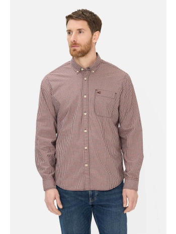 camel active ανδρικό πουκάμισο button down με καρό σχέδιο