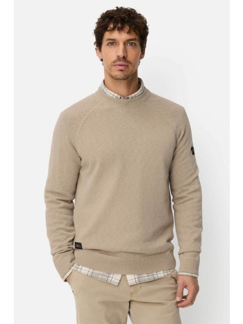 camel active ανδρικό πουλόβερ με monogram regular fit 