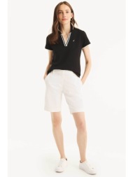 nautica γυναικεία βερμούδα chino classic fit - 45b702 λευκό