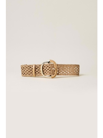 twinset γυναικεία ζώνη διπλής με πλεκτό σχέδιο - 261to5390