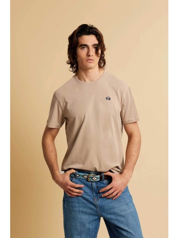 la martina ανδρικό t-shirt με κεντημένο λογότυπο regular