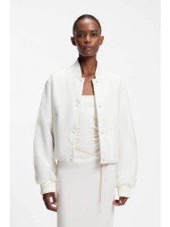 hugo boss γυναικείο bomber jacket `falotte` - 50557107 λευκό