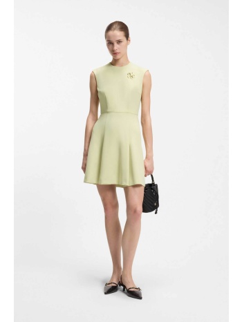 hugo boss γυναικείο mini φόρεμα αμάνικο με μεταλλικό