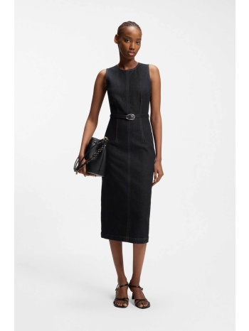 hugo boss γυναικείο midi φόρεμα denim `gamelia` - 50553179