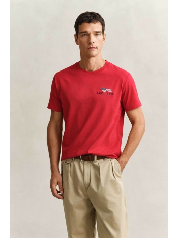 gant ανδρικό t-shirt με graphic logo print regular fit 